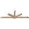 Ekena Millwork Kennewick Smooth Timber Gable Bracket, Douglas Fir, 72"W x 24"H x 3 1/2"D x 3 1/2"F, 8/12 Pitch GBW072X24X0404KEN00SDF - alternate 4